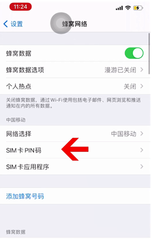 犍为苹果14维修网分享如何给iPhone14的SIM卡设置密码 